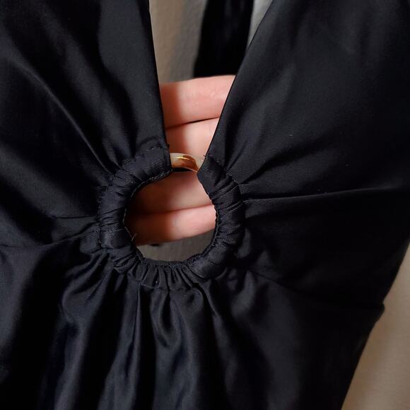 NWT SUMMERSALT Black One Piece Swimsuit The O Ring Reef - Picture 8 of 12